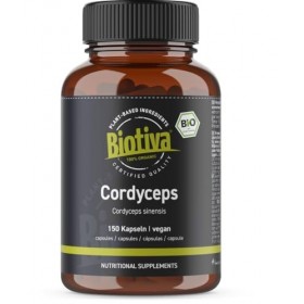 Cordyceps capsules bio - 120 pièces - 100% bio - champignon tubulaire - Champignon vital