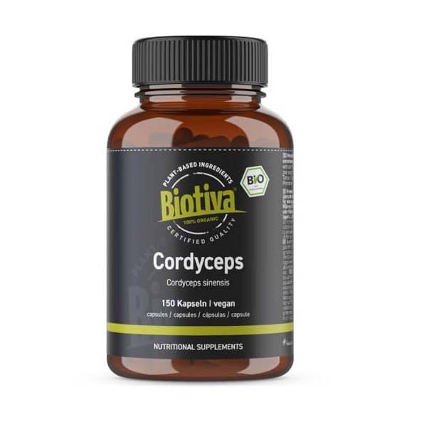Cordyceps capsules bio - 120 pièces - 100% bio - champignon tubulaire - Champignon vital