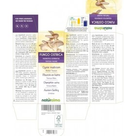 Pleurote en huître Pleurotus ostreatus champignon Teinture Mère sans alcool Naturalma - Extrait liquide gouttes 120 ml - Co
