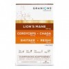 GRANIONS – Complexe Super Champignons Adaptogenes – LIONS MANE + CHAMPIGNONS CORDYCEPS + reishi + chaga + shiitake + maitake 