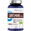 GRANIONS Lions Mane 1000mg – LIONS MANE CHAMPIGNON ADAPTOGENE BIO – Concentration + Focus + Humeur, 30% beta-glucanes + 40% p