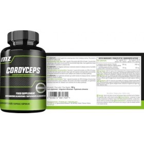 Champignon Cordyceps 500 mg par gélule - Extrait de Cordyceps sinensis 10:1-120 gélules végétaliennes - 4 mois dapprovisionn
