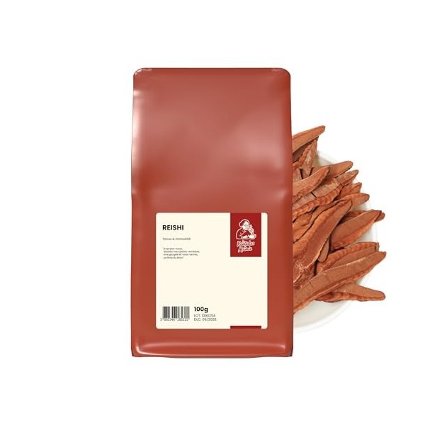Reishi Ganoderma lucidum – 100 g, Champignon séché en vrac, Superaliment traditionnel, Qualité premium, Origine contrôlée –