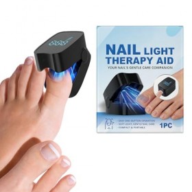 Dispositif déclairage LED pour ongles des pieds | Outil rechargeable pour soins intensifs, traitement des ongles décolorés, 