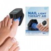 Dispositif déclairage LED pour ongles des pieds | Outil rechargeable pour soins intensifs, traitement des ongles décolorés, 