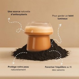 Chaga Inonotus obliquus en Poudre Extrait 15:1 – Immunité, Antioxydant, Vitalité - Standardisé en principes actifs – Vegan 