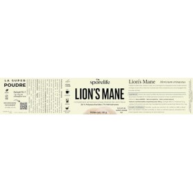 Lion’s Mane Hericium erinaceus en Poudre Extrait 15:1 – pour le cerveau, Humeur, Bien-être - Standardisé en principes actif