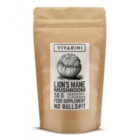 Vivarini Lion’s Mane 50g – poudre concentrée 10:1 pour enrichir naturellement votre routine bien‑être Champignons