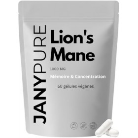 Lions Mane Extrait Pur 1000mg Équivalent 8000mg de Champignon Brut - Crinière de Lion - Mémoire, Concentration, Clarté Mental