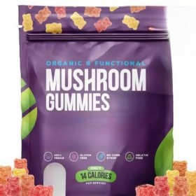 Mushroom Gummies Lions Mane, Supplément de champignons - Stimule la concentration du système immunitaire-gummies-gummies aux