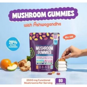 Gummies aux champignons – Stimule la concentration et le système immunitaire, améliore les performances cognitives, faible te