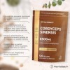 Cordyceps Sinesis 6500mg | Extrait 10:1 | Pour 4 Mois - 120 Poudre Gélules Véganes | 40% Polysaccharides | Horbaach