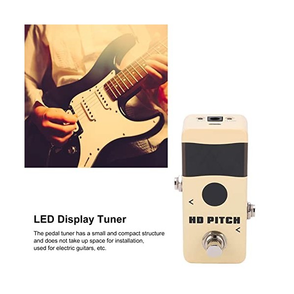 Pédales deffet, Accordeur de Mini-pédales Haute Précision pour équipements électroniques