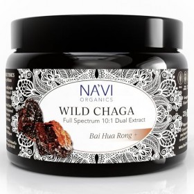 Poudre dextrait de champignon de Chaga double extraction récoltée sauvage 225 g 