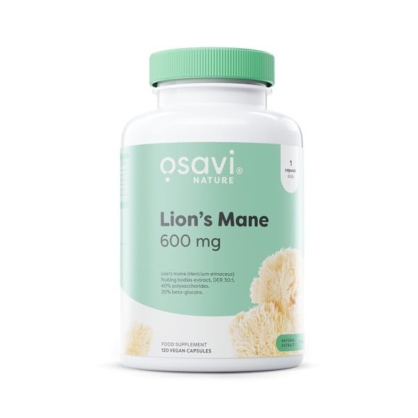 Osavi Lions Mane, 600mg - 120 vegan caps