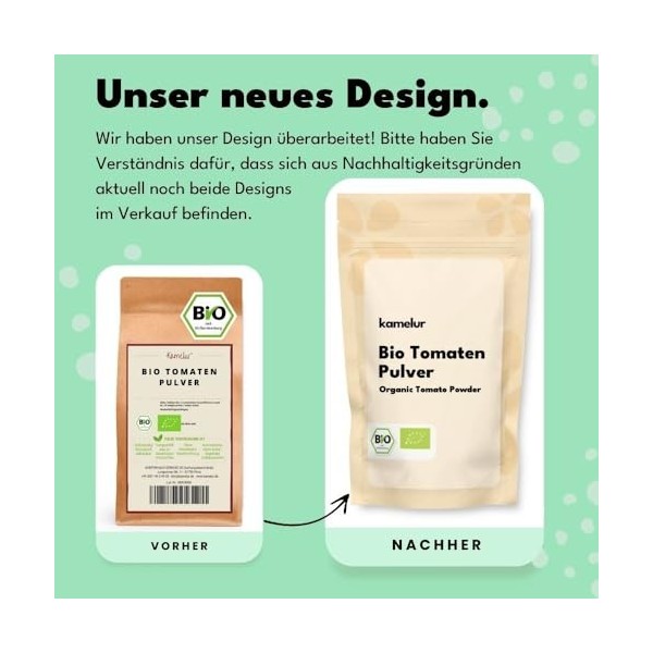 Kamelur Chaga Poudre de champignon bio sans additifs, aliments asiatiques – Chaga bio 100 g – Champignons issus de lagricult