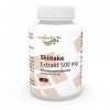 Vita World Shiitake extrait 500mg 100 Capsules végétales riche en Polysaccharide avec certificat danalyse Made in Germany