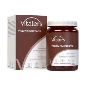 Vitalers Champignons essentiels - 60 gélules, végétalien, 2 mois de supplémentation, sans conservateur, composition pure