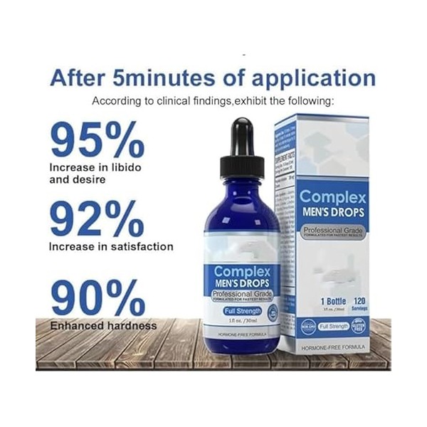 NexusBio Labs Complex Mens Drops,Complex Mens Drops, Super-Potent,Secret Drops for Strong Men, Experience A Natural Enhancem ...