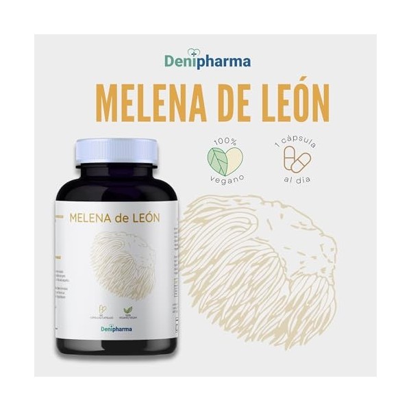 Crinière de lion Nootropique Naturel - Améliore Mémoire, Concentration et Clarté Mentale - Supplément Santé Cognitive et Syst