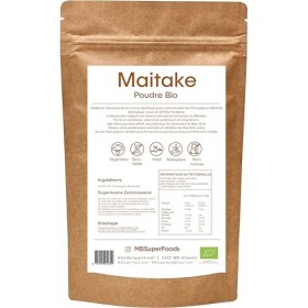 MB Superfoods Poudre de champignons Maitake biologique 100 g – Supplément de mélange de champignons de qualité supérieure pou