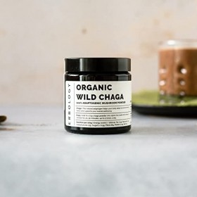 Poudre de Champignons Chaga 100% Bio 50 g - 7% de Bêta-glucanes - Soutien de lImmunité - Inonotus Obliquus - Petit Lot - Réc