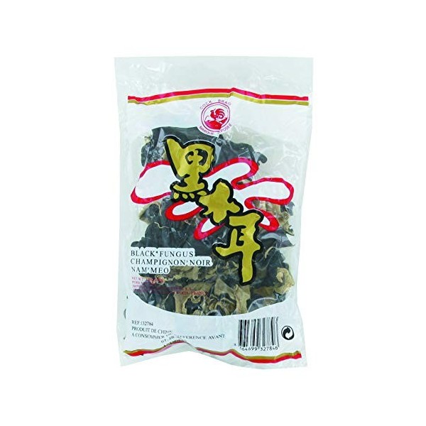 Champignons noirs séchés / déshydratés - Marque Coq - 80G Lot de 6 sachets Champignons