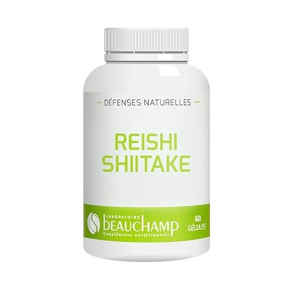 Laboratoire Beauchamp - Complément alimentaire REISHI SHIITAKE - 60 gélules - Bonne immunité - Bonnes fonctions de lorganism ...