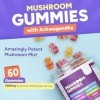 Gummies aux champignons - Cognition améliorée, performance, sans gluten, végétalien - Gummies aux champignons biologiques et 