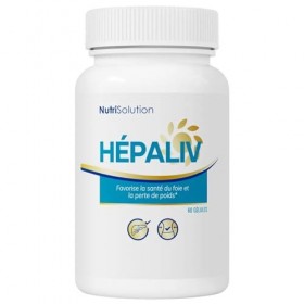 NutriSolution Hépaliv Complément Soutien Hépatique - Formule Détox Avancée avec Chardon-Marie, Desmodium & Thé Vert pour la S