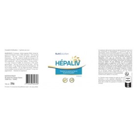 NutriSolution Hépaliv Complément Soutien Hépatique - Formule Détox Avancée avec Chardon-Marie, Desmodium & Thé Vert pour la S