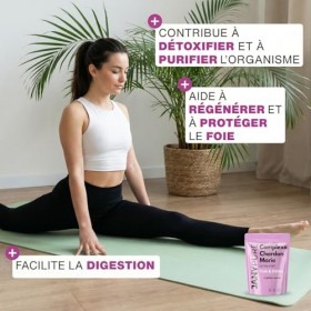 Complexe Chardon Marie 1000mg + Magnésium et Silicium Extra Fort - Régénérant Foie, Protection, Détox, Digestion 60 Gélules V