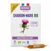 Chardon Marie Bio - Hautement dosé 2400 mg par dose - Protection du foie et Confort Digestif - 20 ampoules - Fabriqué en Fran