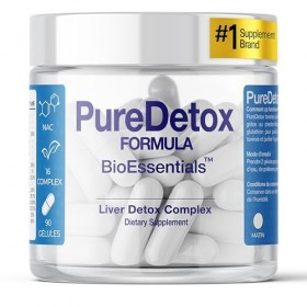 BioEssentials PureDetox® Détox & Réparation du Foie avec 91% Chardon-Marie, Glutathion & NAC – Complément de Soutien Hépatiqu
