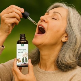 Gouttes à base de plantes pour nettoyer les poumons, gouttes pour dégager les poumons à lextrait de Cordyceps Sinensis, pour ...