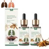 Gouttes à base de plantes pour nettoyer les poumons, gouttes pour dégager les poumons à lextrait de Cordyceps Sinensis, pour ...