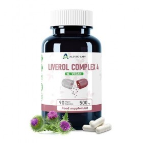 Alzuro Labs Liver Complex 4, 6200 mg, 90 Gélules Véganes | Chardon-Marie Haute Dose, Artichaut, Chanca Piedra & Ortie | Compl