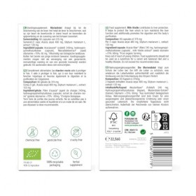Purasana® Chardon-Marie Bio – Extrait Hautement Concentré – 60 Gélules Végétales – Silymarine pour Favoriser la Santé du Foie
