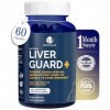 Biovitalia Liver Guard+ Capsules Détox du foie pour la santé du foie et le soutien antioxydant Aide contre la stéatose hépati