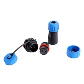 Garosa Prise de Courant daviation, Connecteur en Plastique IP67 à 2 Broches, Prise à Bride Durable pour le Câblage électriqu ...