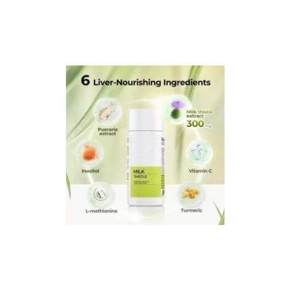 Chardon-Marie - Inositol et racine de Kudzu pour soutenir la détoxification et la réparation du foie