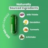 ZEROHARM Chardon-Marie avec artichaut, pissenlit et curcuma – Soutien de la santé du foie et détoxification – Absorption lipo