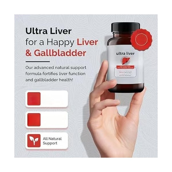 Supplément Ultra Liver pour le soutien du foie et de la vésicule biliaire, et plus encore - Cleanse Detox & Repair