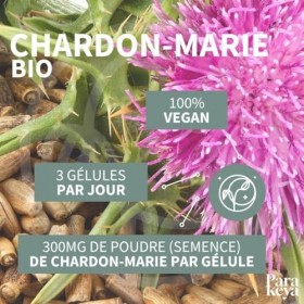 Parakeya - Chardon-Marie Bio 300 mg |Complément alimentaire | 180 gélules Chardon-marie