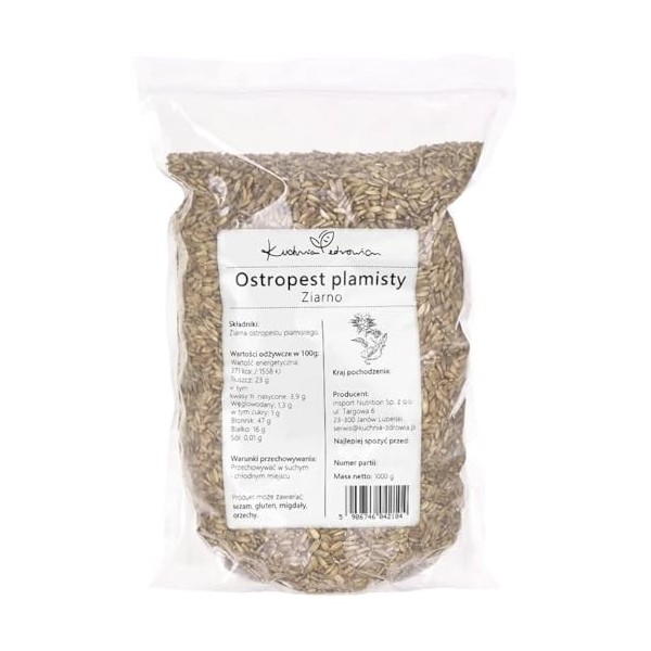 Graines De Chardon-Marie 1 kg – Naturelles Et Pures – Riche En Fibres Et Protéines Végétales – Idéal Pour Infusions, Cuisine 