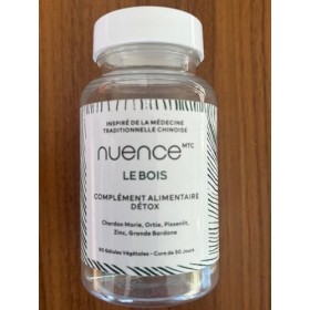 Nuence MTC | Complément alimentaire détox LE BOIS | Inspiré de la médecine chinoise | 60 gélules | Chardon-Marie, Ortie, Piss