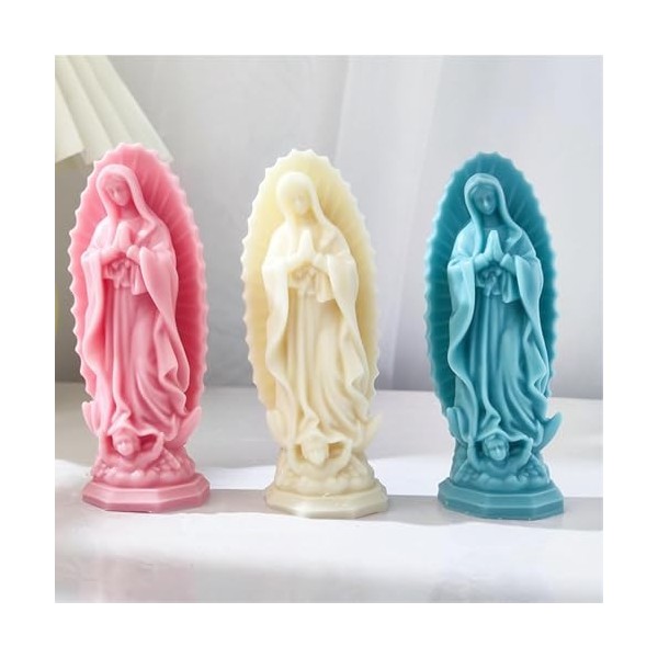 Pour Trois dimensions En Silicone - Pour Mère Marie Pour Savon En Résine Époxy, Silicone Alimentaire Pour Ange Pour Bonbons