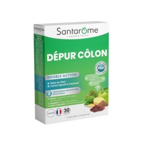 Santarome Bio - Dépur Côlon | Complément Alimentaire Confort Intestinal et Digestif | Détox du Côlon & Purification - A base ...