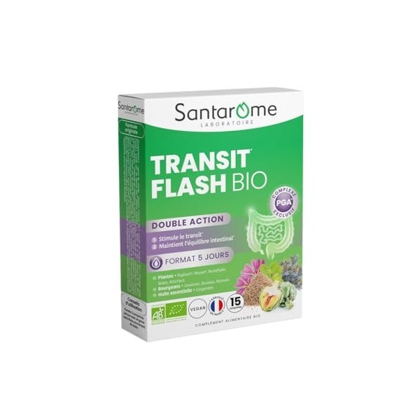 Santarome Bio - Dépur Côlon | Complément Alimentaire Confort Intestinal et Digestif | Détox du Côlon & Purification - A base ...