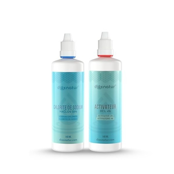 DIOXNATUR® - Kit de production de dioxyde de chlore 140ml - Non destiné à la consommation humaine Direct 
